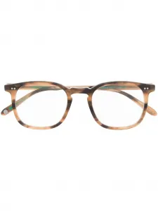 Очки в квадратной оправе черепаховой расцветки Garrett Leight, коричневый