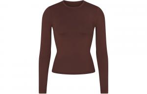 Футболка с длинными рукавами для плавания Какао Skims, COCOA/Какао