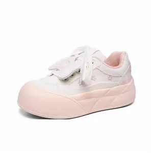 Alxnan Женские лоу-топ скейтборд кроссовки розовые, цвет Pink