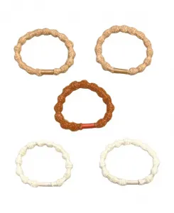 Набор из 5 резинок для волос — светлые волосы Headbands Of Hope, light