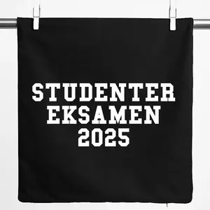 Наволочка Huuraa Studentereksamen 2025 Выпускной Дания Подарок 40х40см Черный хлопок Studentereksamen 2025 Подарок Hellweg Druckerei