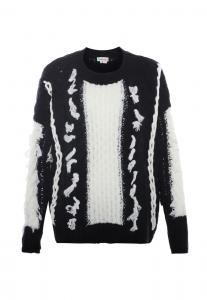 Тонкий вязаный свитер ebeeza Sweater, черный