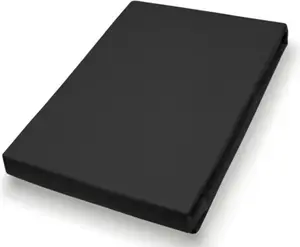 Простыня на резинке Hahn Home Textiles, джерси, базовый размер 90-100x200 см, цвет черный Hahn Haustextilien