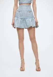 Мини-Юбка elina букле мини-юбка Bardot, Blue Boucle