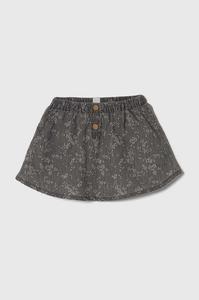 Хлопковая юбка для новорожденных United Colors of Benetton, серый