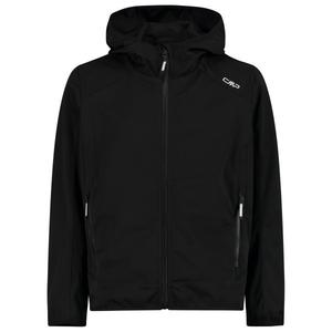 Детская куртка с фиксированным капюшоном - куртка из софтшелла Cmp, Nero