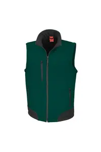Дышащая всепогодная куртка Softshell Bodywarmer Result, зеленый