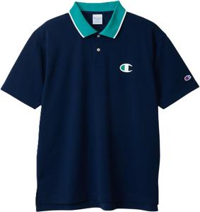 Мужская поло-рубашка Champion с коротким рукавом, защита от УФ-излучения, быстросохнущая, с логотипом, для гольфа, C3-CG301, темно-синий