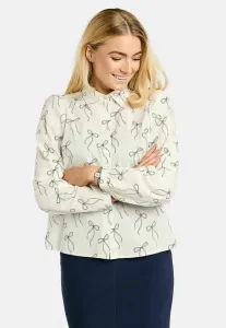 Блузка на пуговицах Liberté Essentiel, Creme Bow