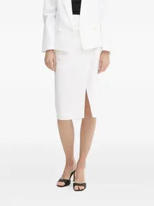 Юбка миди с запахом Armani Exchange, белый