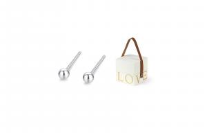 MISS TOOYA Серьги-гвоздики из стерлингового серебра для женщин