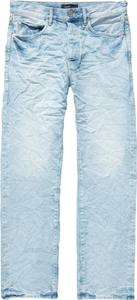 Джинсы PURPLE BRAND Mid Rise Straight 'Sun Faded Icy Light Indigo', синий