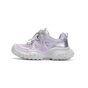 Низкие кроссовки для детей и подростков с амортизацией и износостойкостью YeeHoO, фиолетовый/серый