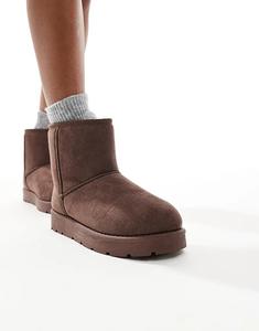 Уютные ботильоны SEQWL коричневого цвета