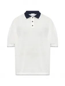 Поло на пуговицах Eleventy, белый