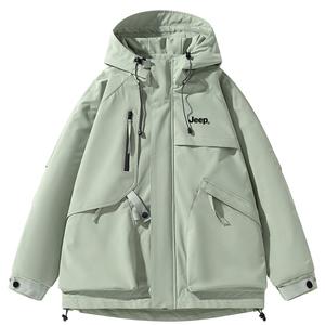 Jeep Городская куртка для улицы унисекс, Fleece-Lined-Pea Green