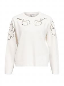 OBJECT Свитер 'OBJREYNARD' в белом цвете