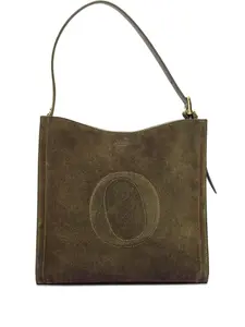 Сумка-тоут Her-O среднего размера из кожи Orciani, зеленый