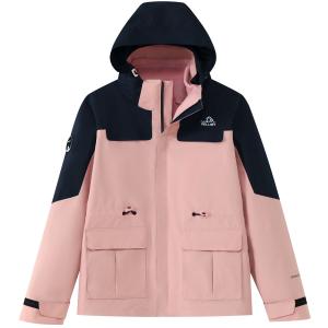 Трехслойная флисовая ветровка-подкладка PELLIOT для женщин, комплект из двух предметов, лаймовый цвет