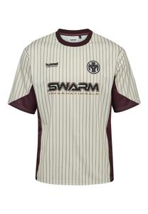 Футболка Hummel LOOSE SS STRIPE TOPSCORER, Tofu/Off-White