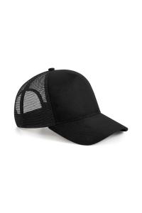 Замшевая кепка Snapback Trucker Beechfield, черный
