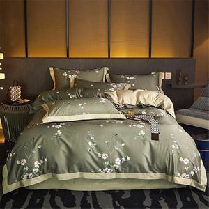 SkiPdr Комплект постельного белья винтажный с цветочным принтом из хлопка