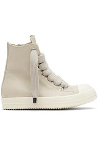 Rick Owens Бежевые кроссовки с рюшами в форме храма