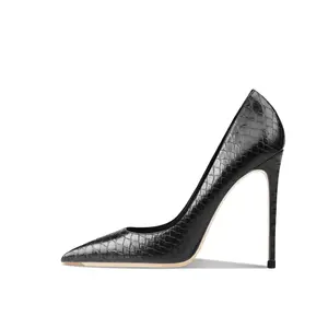 Siwei Туфли на высоком тонком каблуке женские, черные