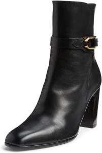 Женские ботильоны YDN с квадратным носком, средней высоты до середины голени, на массивном высоком каблуке, с пряжкой на щиколотке, нарядные, шикарные, для вечеринок и повседневной носки, размеры 4-16 US, Black