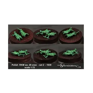 Польский RKM Wz. 28 комплект экипажа № 2 — 1939 г., Historical Miniatures - Polish (1:72) (Scibor Monstrous Miniatures)
