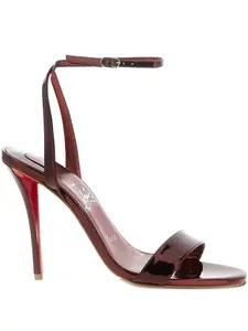 Босоножки Miss Z с зеркальным эффектом Christian Louboutin, красный