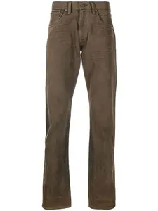 Прямые джинсы с выбеленным эффектом Ralph Lauren RRL, коричневый