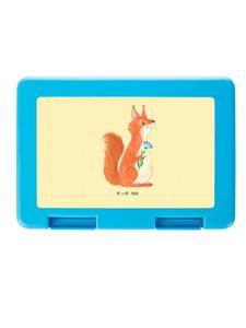 Mr. & Mrs. Panda Ланчбокс с изображением белки и цветов, без надписи, пастельно-желтого цвета