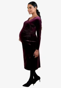 Платье-Футляр средней длины для беременных Jojo Maman Bébé, Wine