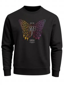 Neverless Свитшот 'Not the End' в черном цвете