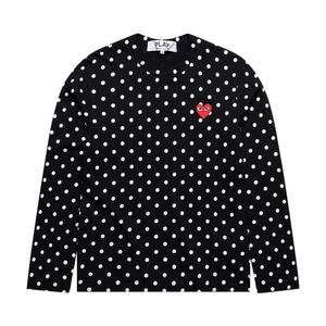 Футболка Comme Des Garçons Comme des Garçons PLAY Polka Dot Long-Sleeve T-Shirt, черный