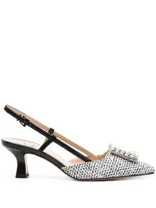 Твидовые туфли Stefy 50 Roberto Festa, черный