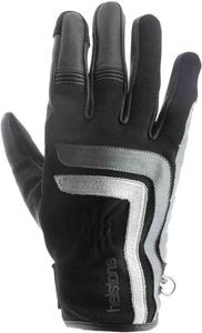 Джефф Мотоциклетные Перчатки Helstons, черный/белый/серый