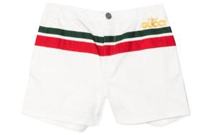 Шорты детские Gucci, белый / красный / зеленый