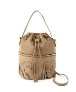 Сумка-органайзер Cachecache / Сумка через плечо с завязками и цепочкой из шариков