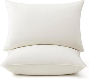 puredown Подушка Puredown с гусиным пухом, чехол из органического хлопка White - Organic