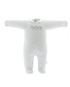 Детская пижама с воротником и вышивкой в ​​виде утки Cambrass, серый