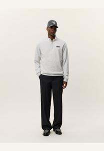Толстовка Les Deux PATCH HALF-ZIP, Snow Melange/White