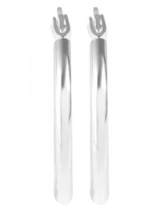 Adeliás Женские серьги - Серьги-кольца из нержавеющей стали серебристого цвета