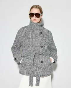 Короткий женский жакет с принтом Woman El Corte Inglés, черный