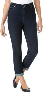 Woman Within Plus Size Tall Stretch Denim Five-Pocket Girlfriend Jeans