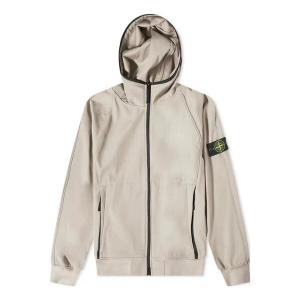 Куртка light soft shell-r hooded jacket 'dove grey' Stone Island, серый