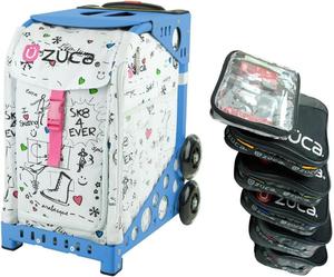 Спортивная сумка-вкладыш ZUCA SK8 с синей рамкой и специальным набором из 5 упаковочных мешочков + косметичка