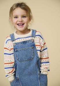 Джемпер ONLY MINI KMGSTINA LIFE O NECK , Tofu/Bleached Mauve/Tigerlily/French Blue/Off-White