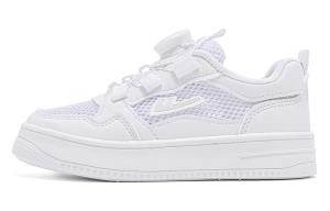 Warrior Дышащие Низкие Детские Скейтбординг Кроссовки, Белый/Розовый